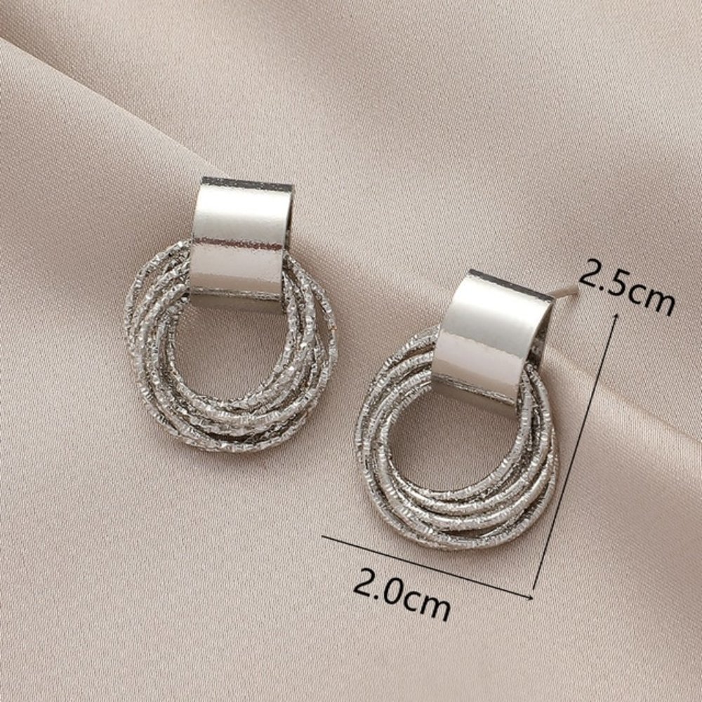 Earrings Women Circle Stud Bohemian Retro Hoop Drop Cute Trendy Jewelry - Picture 5 of 6